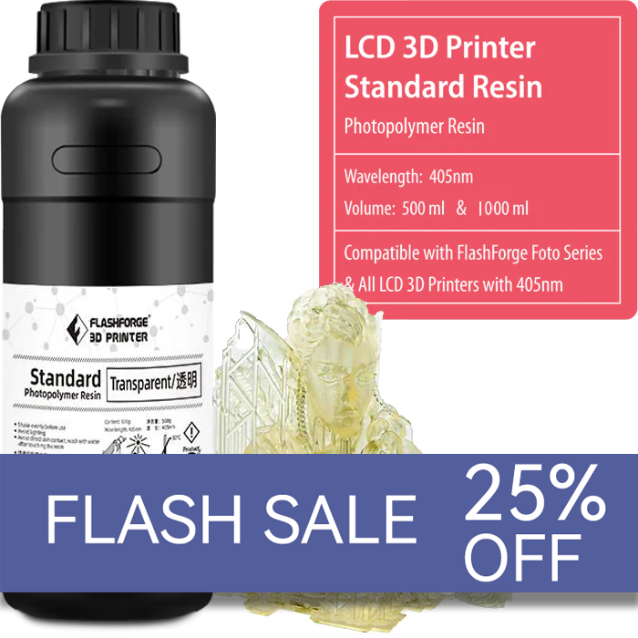 LCD Standard Photopolymer Resin Transparent