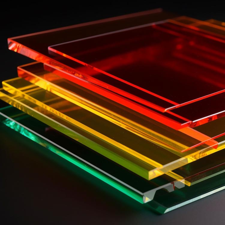 Three Colors Transparent Acrylic Sheets for laser cutters and engravers cos and diode lasers