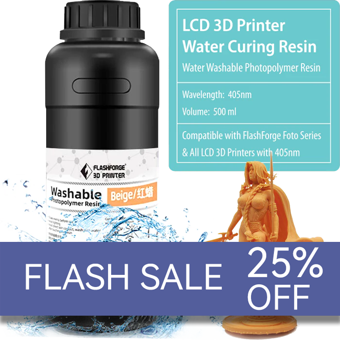 LCD Water Washable Resin Beige