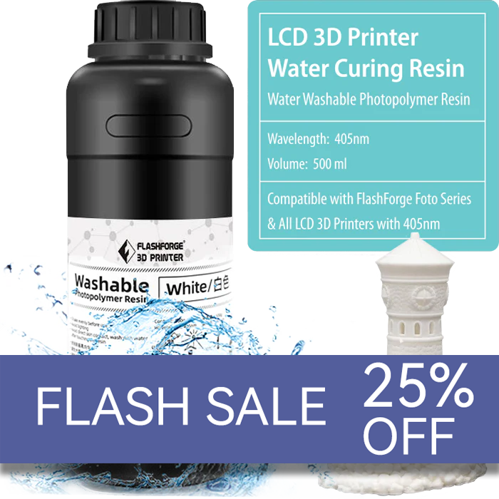 LCD Water Washable Resin White