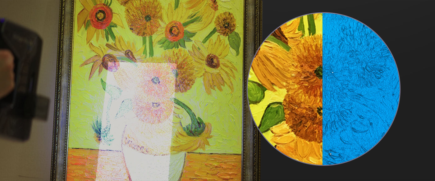 3D Scan of Paint Texture for digital archiving