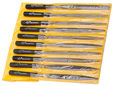 Needle file 10 pack in carry bag for deburring 3d printed parts