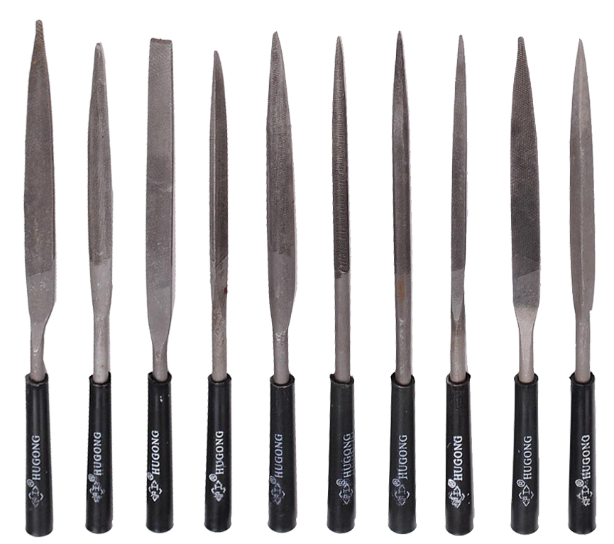 140 Carbon Steel Needle File 10 Pack