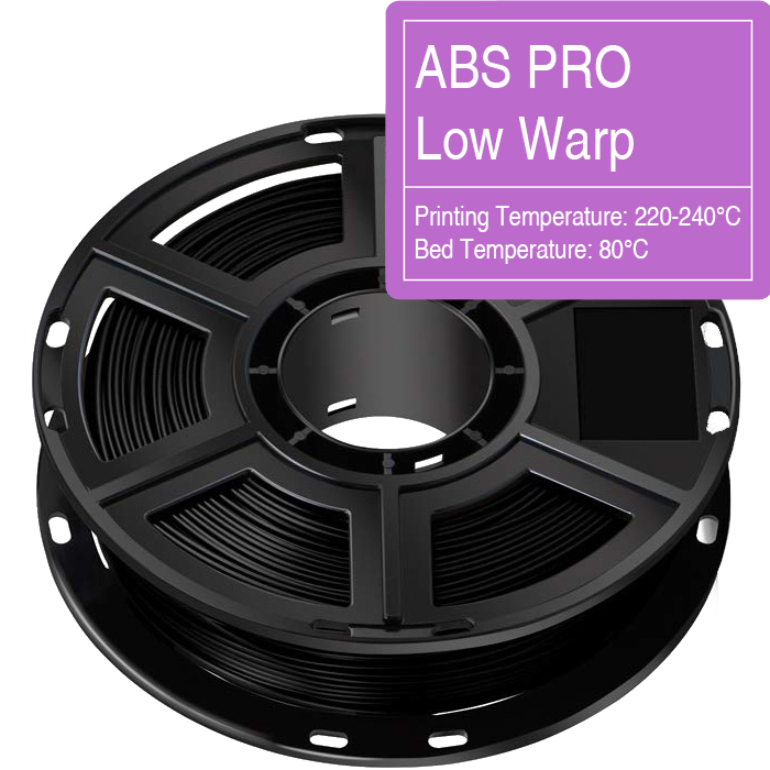 Flashforge ABS Pro Low Warp FIlament Black