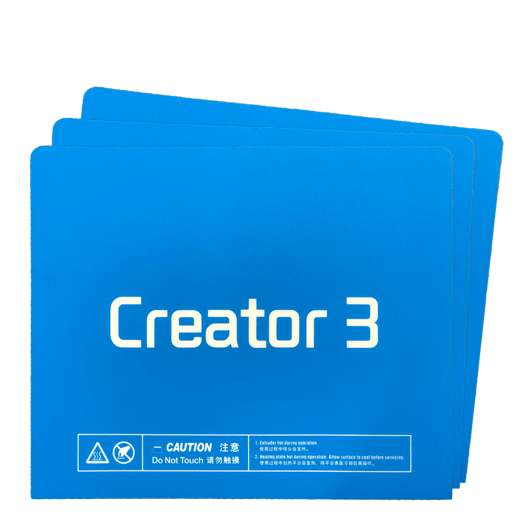 FlashForge Creator 3 Platform Surface - 3 Pack