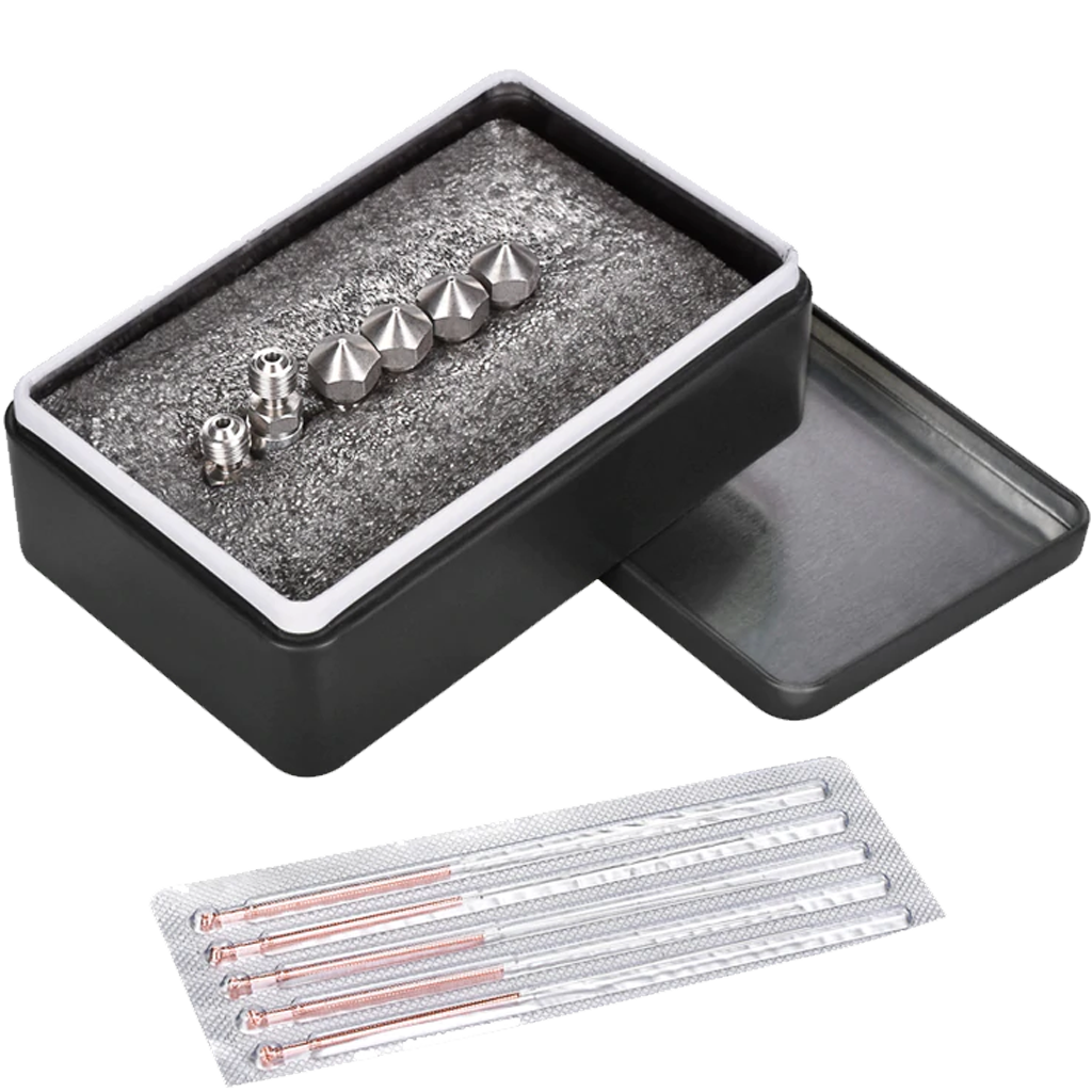 all metal 3d printer filament nozzle upgrade kit cleaning tools mk10 flashforge jelly bean