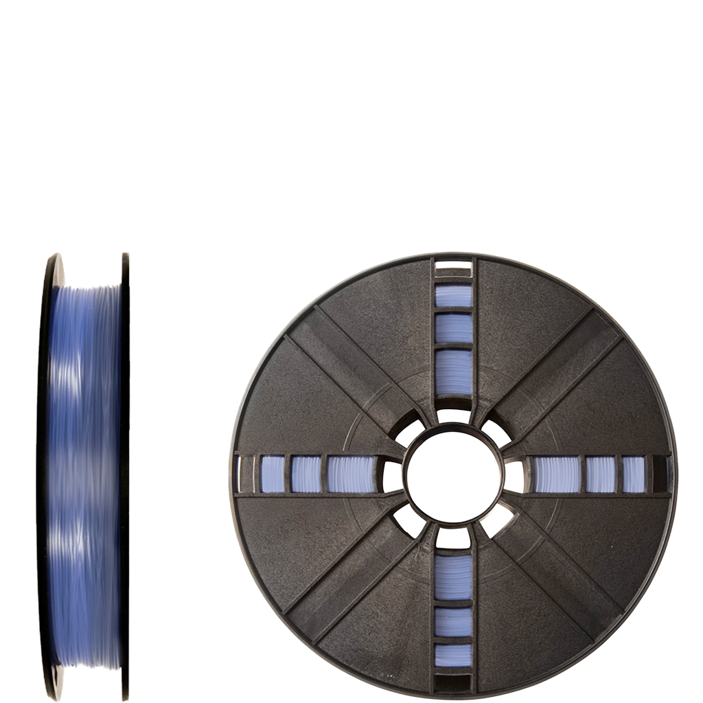 makerbot PLA filament true translucent replicator blue