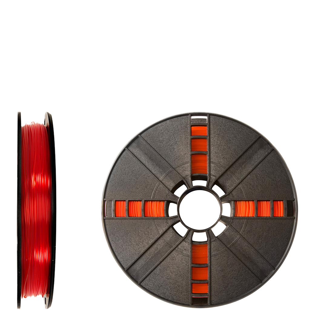 makerbot PLA filament true translucent replicator orange