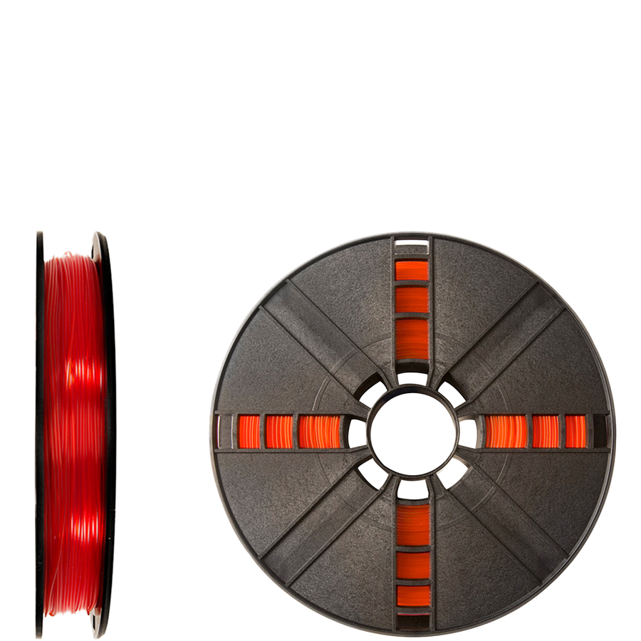 makerbot PLA filament true translucent replicator orange