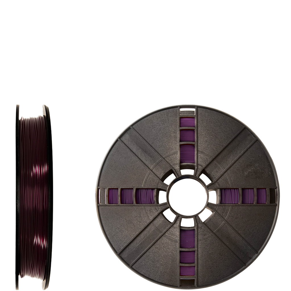 makerbot PLA filament true translucent replicator purple