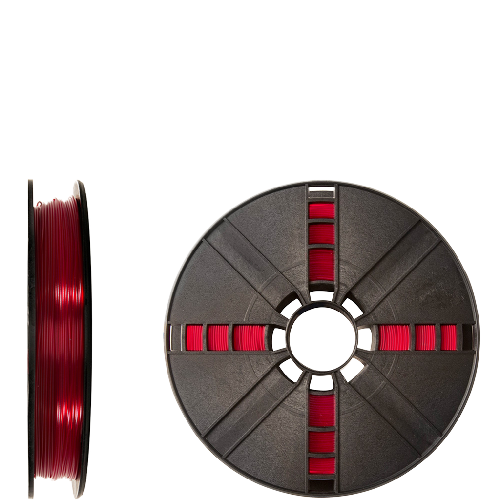 makerbot PLA filament true translucent red replicator 