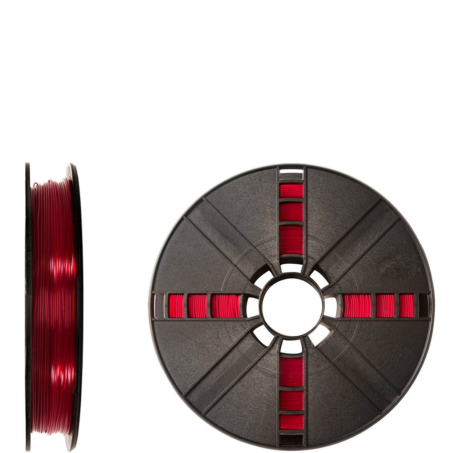 makerbot PLA filament true translucent red replicator 