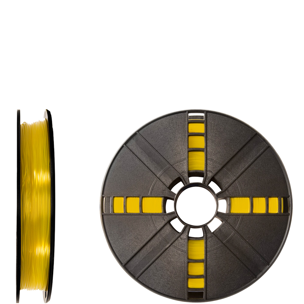 makerbot PLA filament true translucent replicator yellow