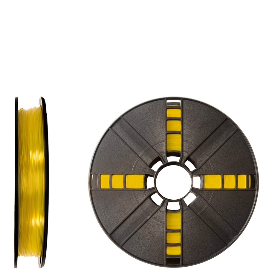 makerbot PLA filament true translucent replicator yellow