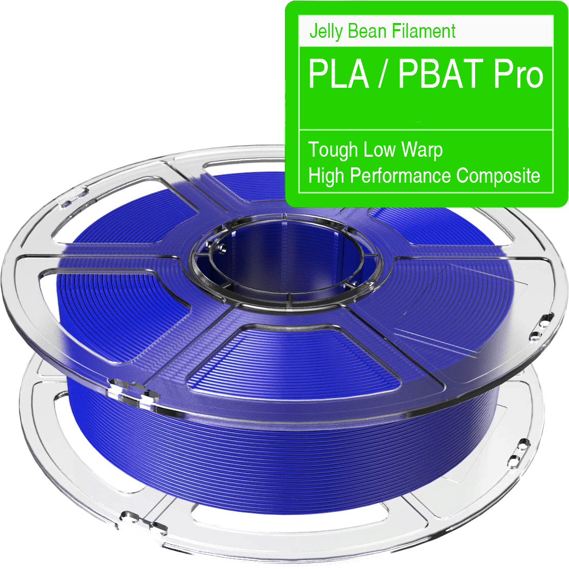PLA / PBAT Pro Filament Blue - Jelly Bean Filament for 3D Printing