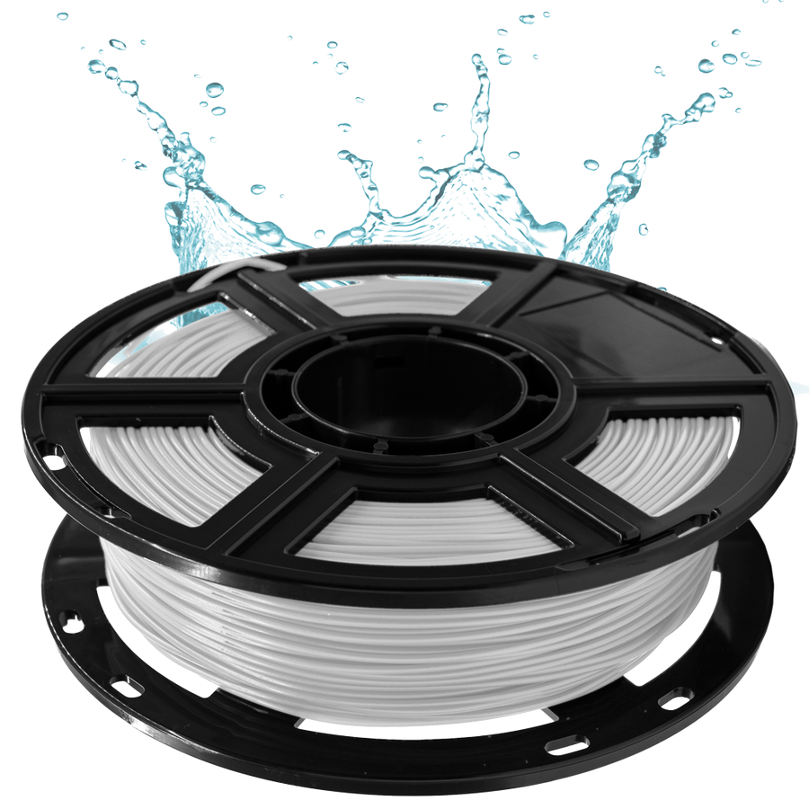 PVA flashforge filament water soluble dissolvable 3d printer printing 