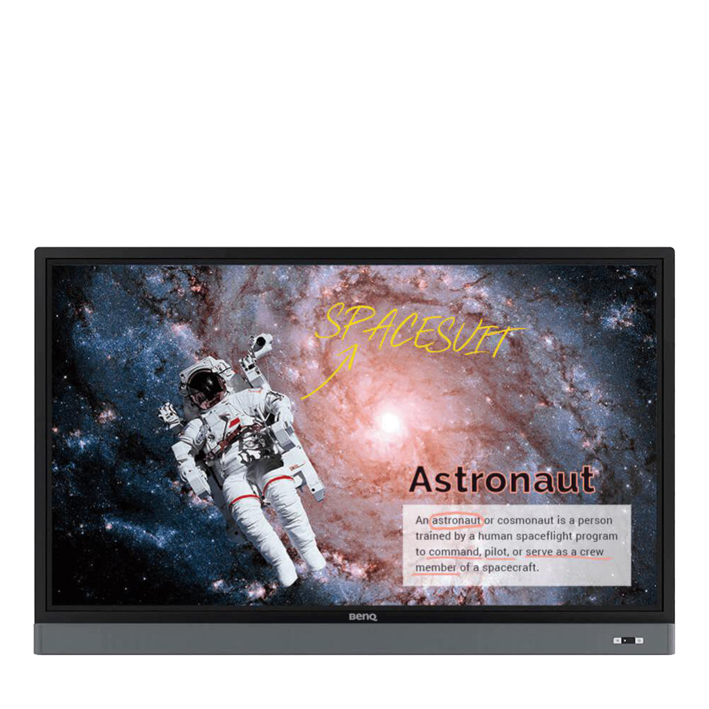benq large 65 inch interactive touch flat display for classroom and workplace
