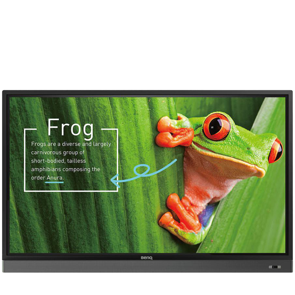 benq large 75 inch interactive touch flat display for classroom and workplace