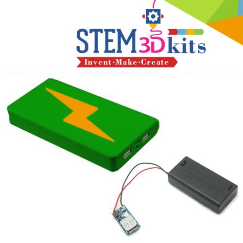 USB power bank stem 3d printed kit for schools
