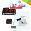 3d printed stem digital clock project for schools