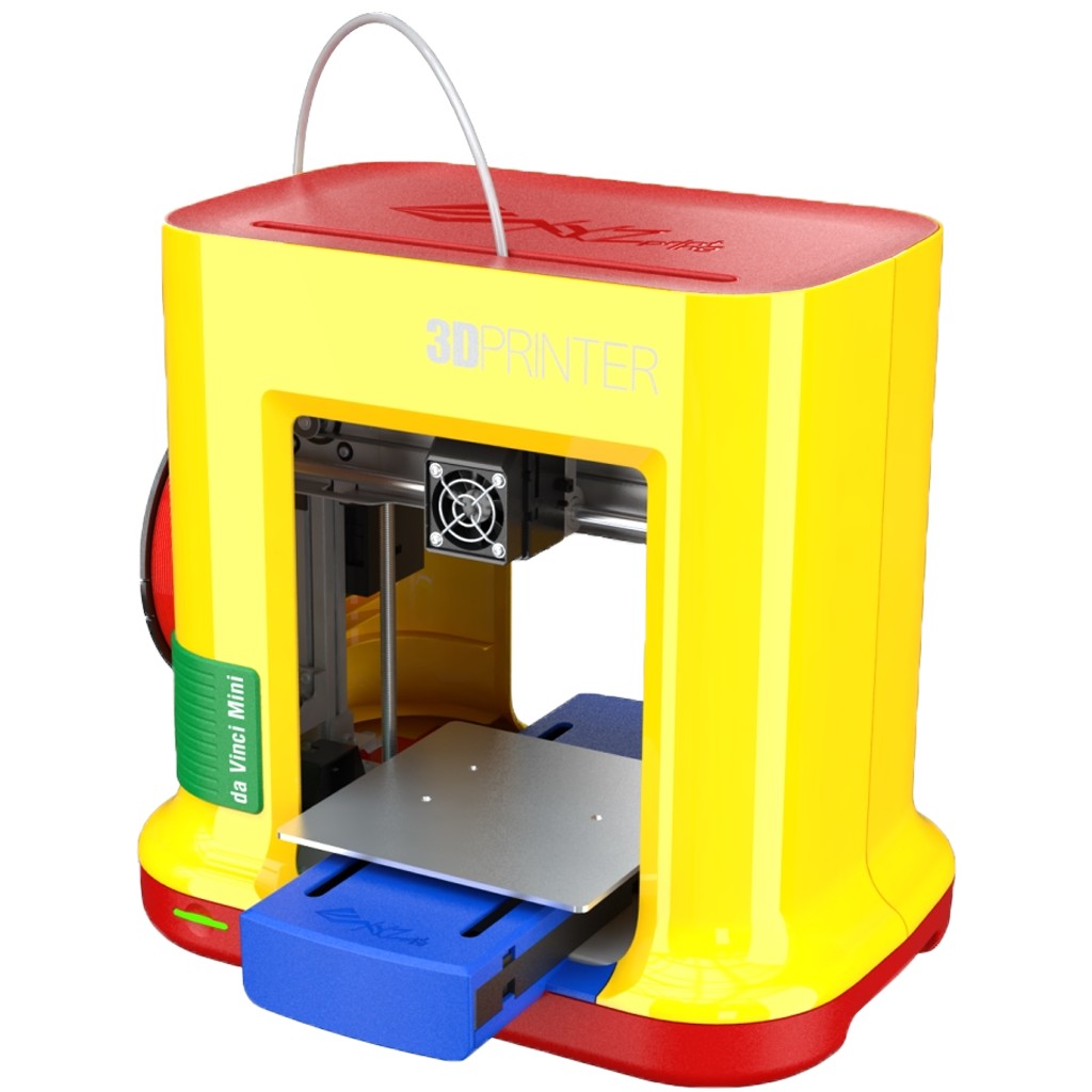 da vinci new miniMaker side view 3d printer for the home very easy to use