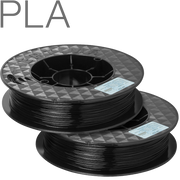 UP PLA filament by TierTime Black 500 gram twin pack