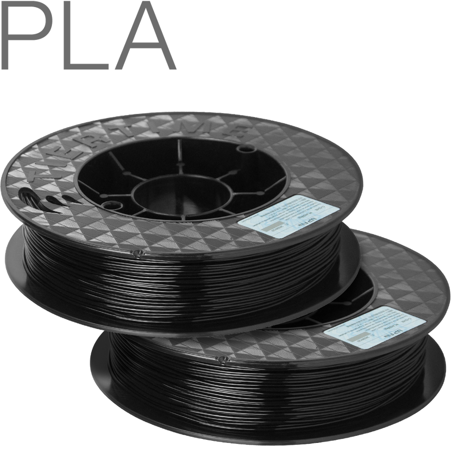 UP PLA filament by TierTime Black 500 gram twin pack
