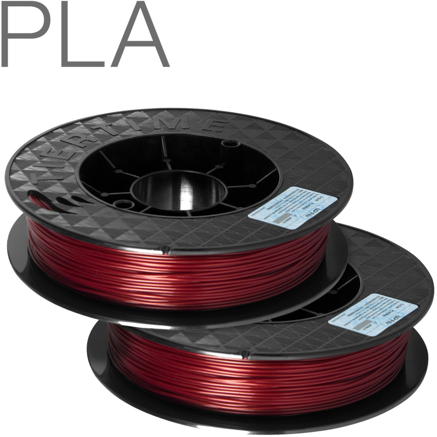UP PLA filament by TierTime Burgundy Red 500 gram twin pack