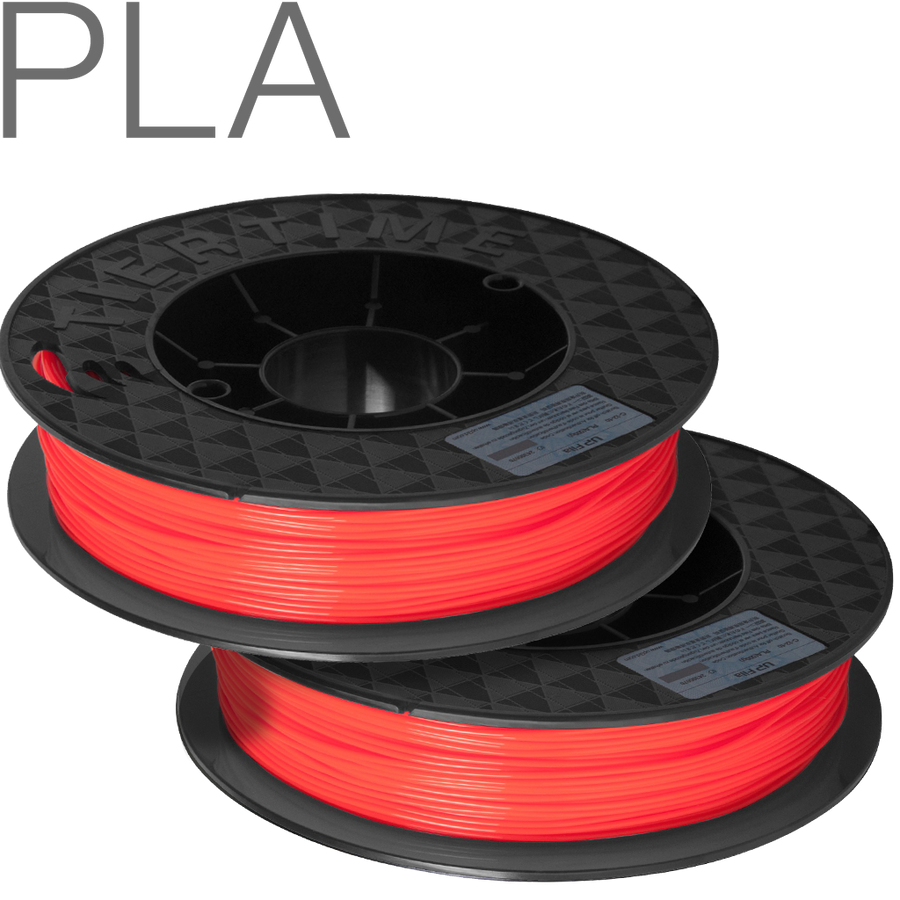 UP PLA filament by TierTime scarlet orange 500 gram twin pack