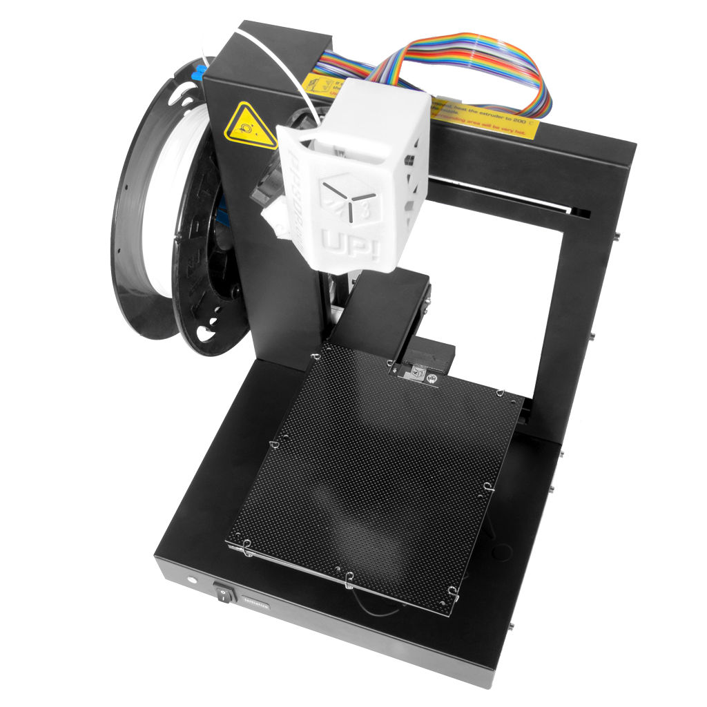 Up PLus 3D Printer in Black Top View