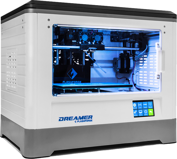 FlashForge Dreamer 3D Printer Front View