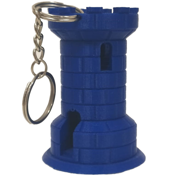 Matte PLA Blue Rook 3d printed sample from Flashforge