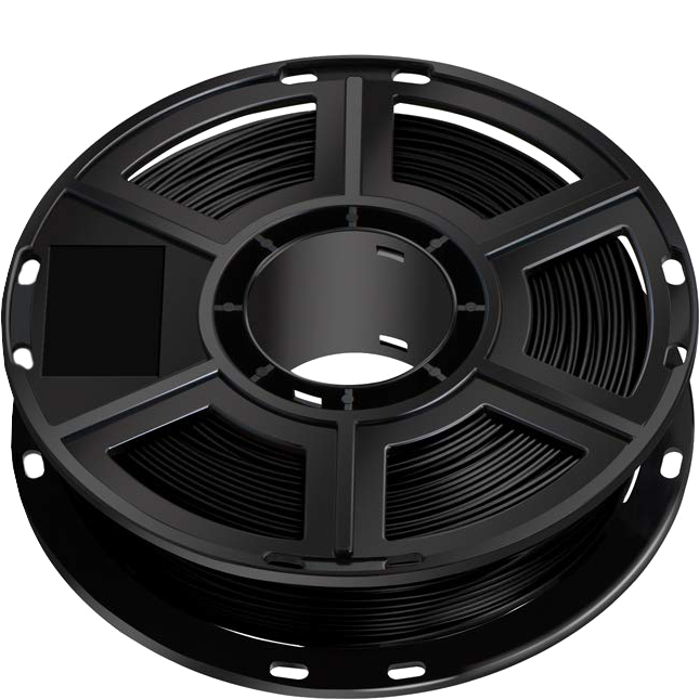 Black PLA 500 gram filament for Flashforge 3D Printers