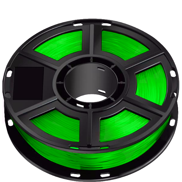 Transparent Green PLA FIlament by Flashforge 3D Printers