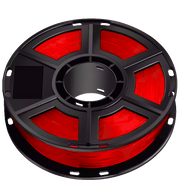 Flashforge Transparent Red PLA filament spool