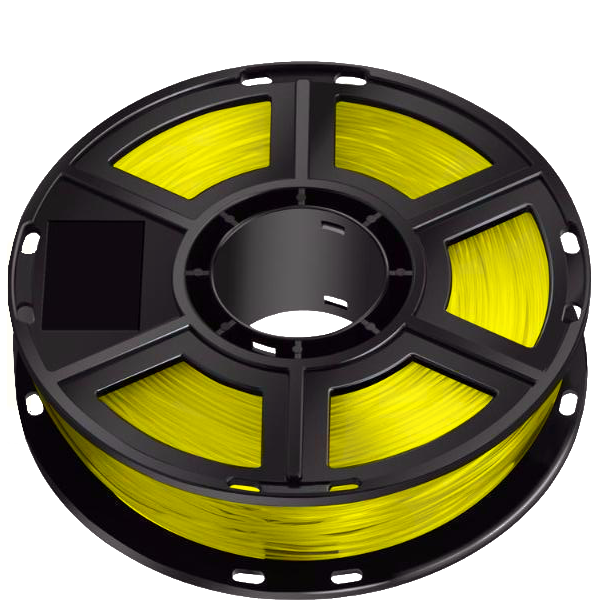 Transaprent Yellow PLA FIlament 1.75mm by Flashforge
