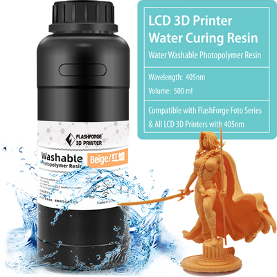 Flashforge LCD Water Washable Photopolymer Resin 500ml for FOTO series 3d printers