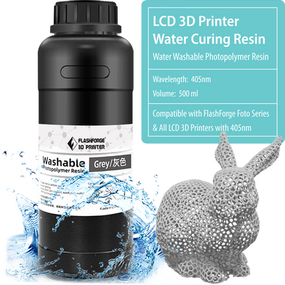 Flashforge Water Washable Photopolymer Resin for FOTO Series 3d printers in Grey